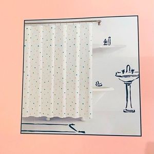 Kate Spade pokadot shower curtain